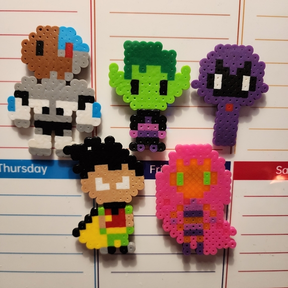 Art | Teen Titans Pixel Magnets | Poshmark